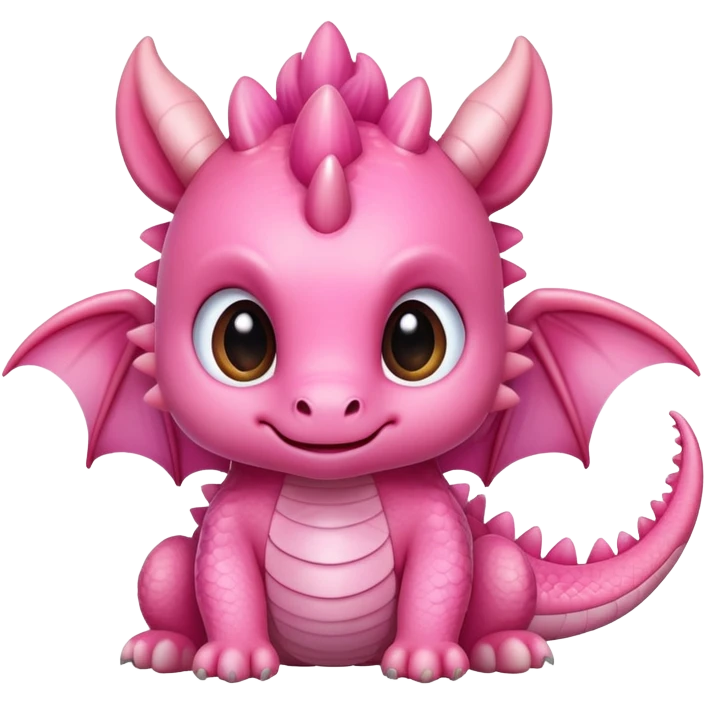 cutie pink baby dragon emoji