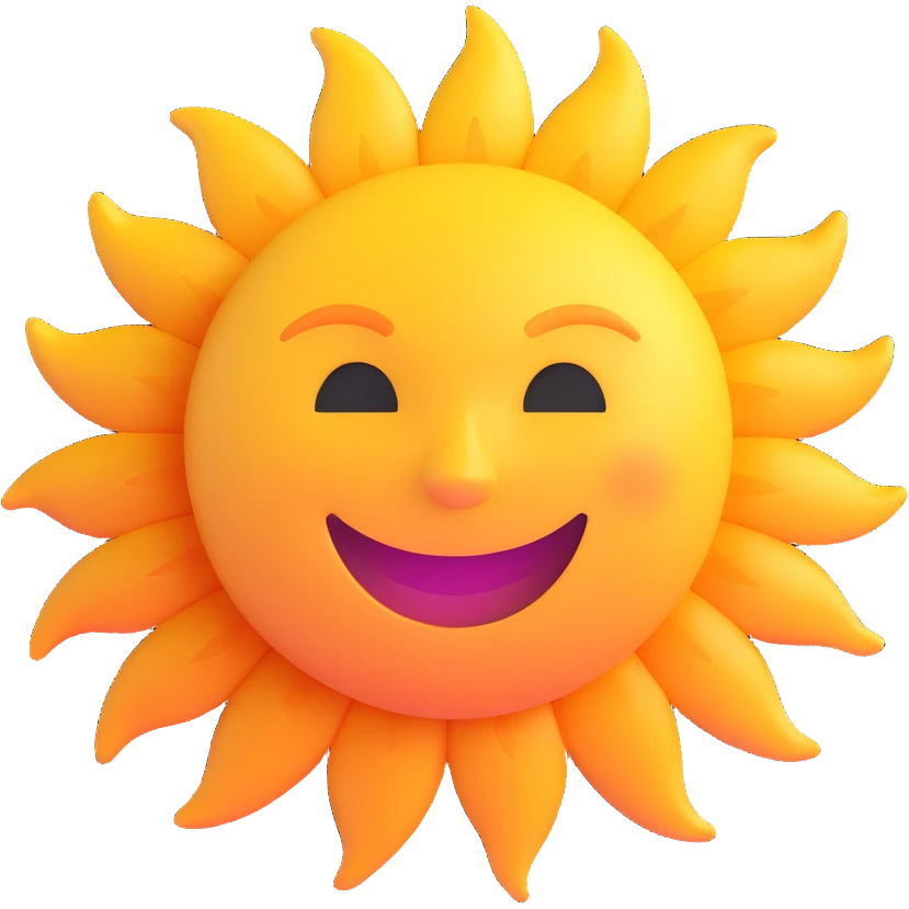 smiling sun emoji