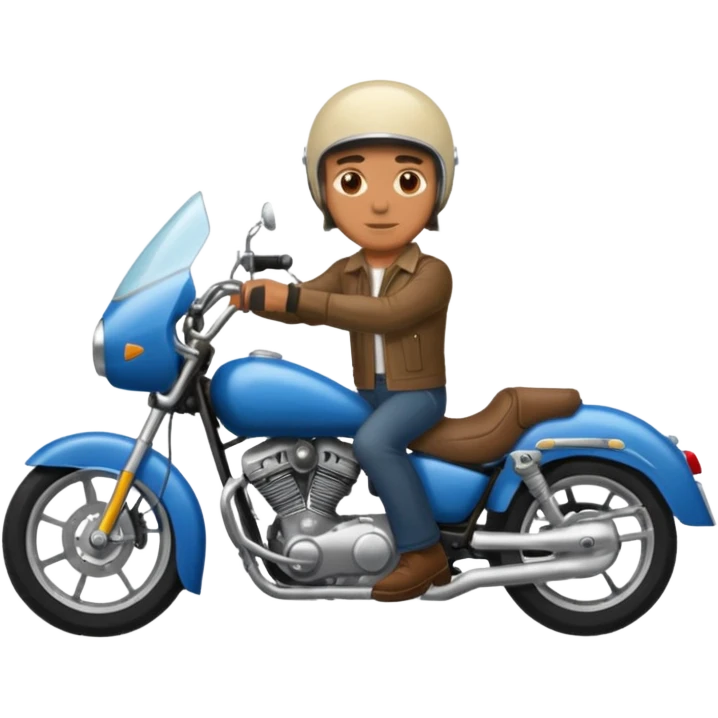 male with motorcycle emoji