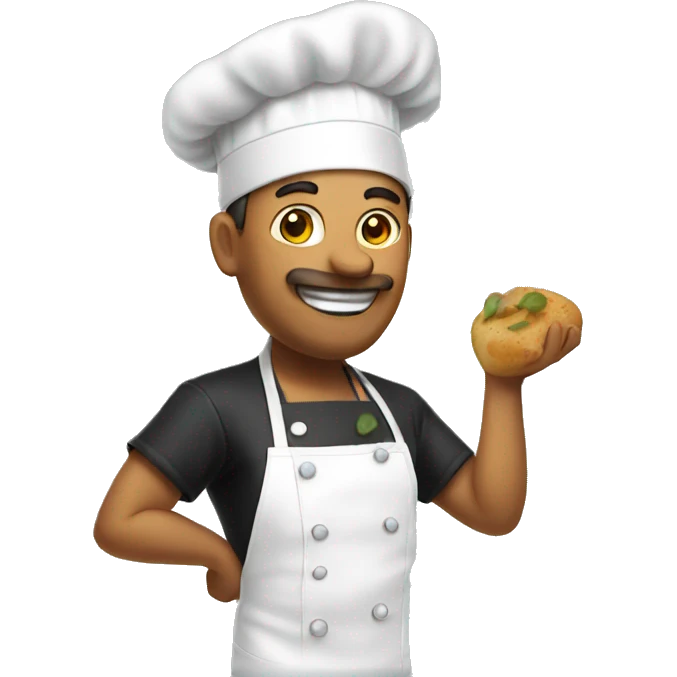 Chef cooking emoji