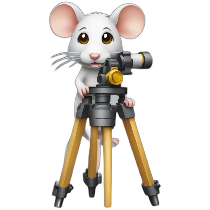 Rat with a theodolite emoji