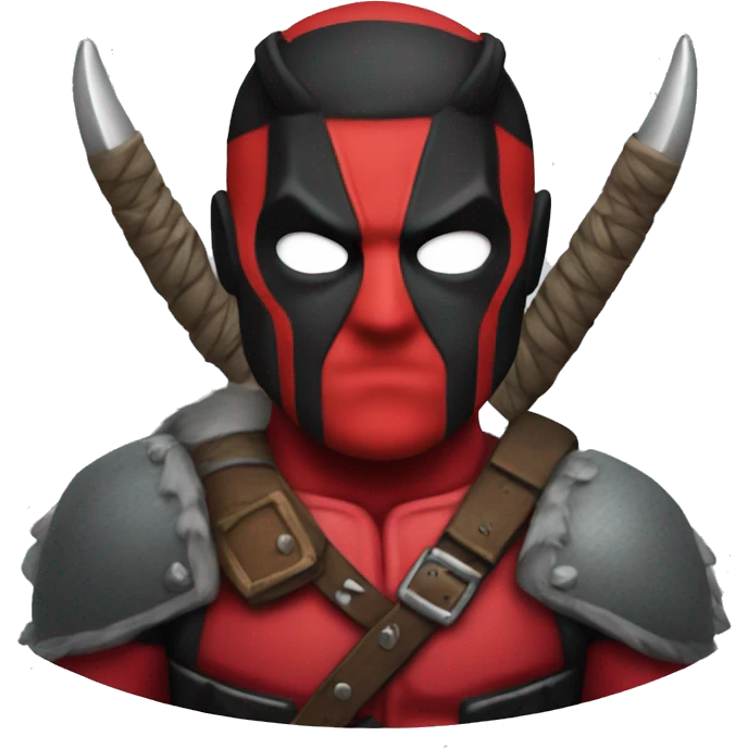 Deadpool Viking costume emoji