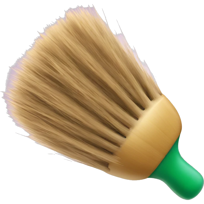 Bamboo hair brush emoji