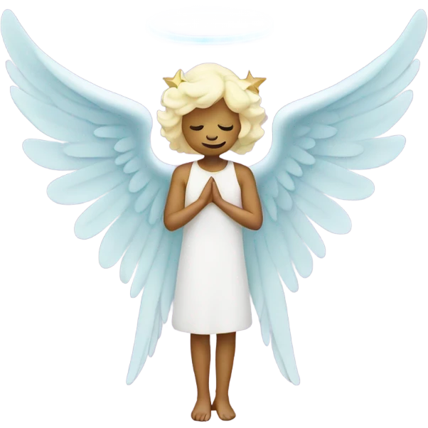 Star with angel wings emoji