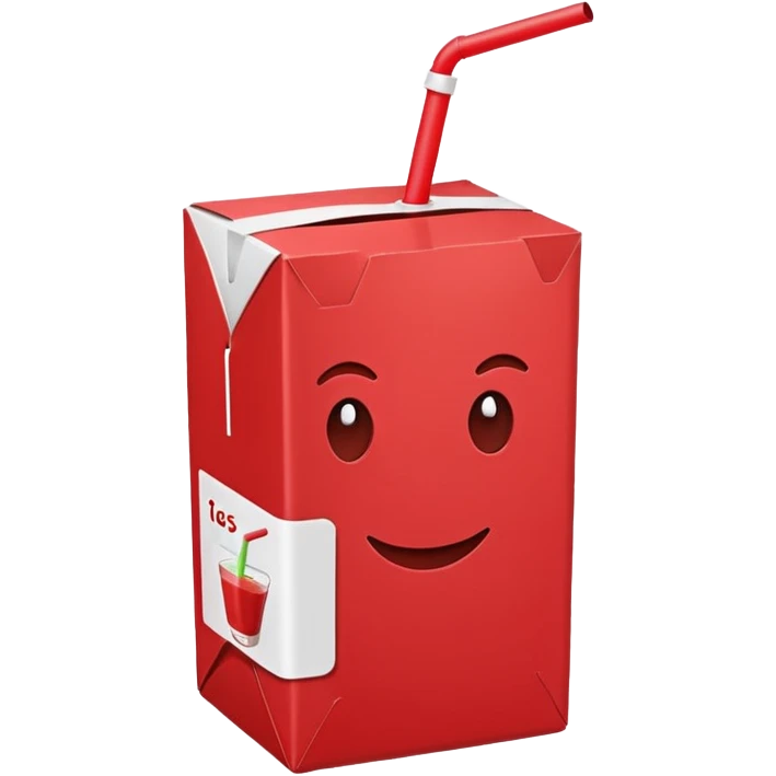 Juice box emoji