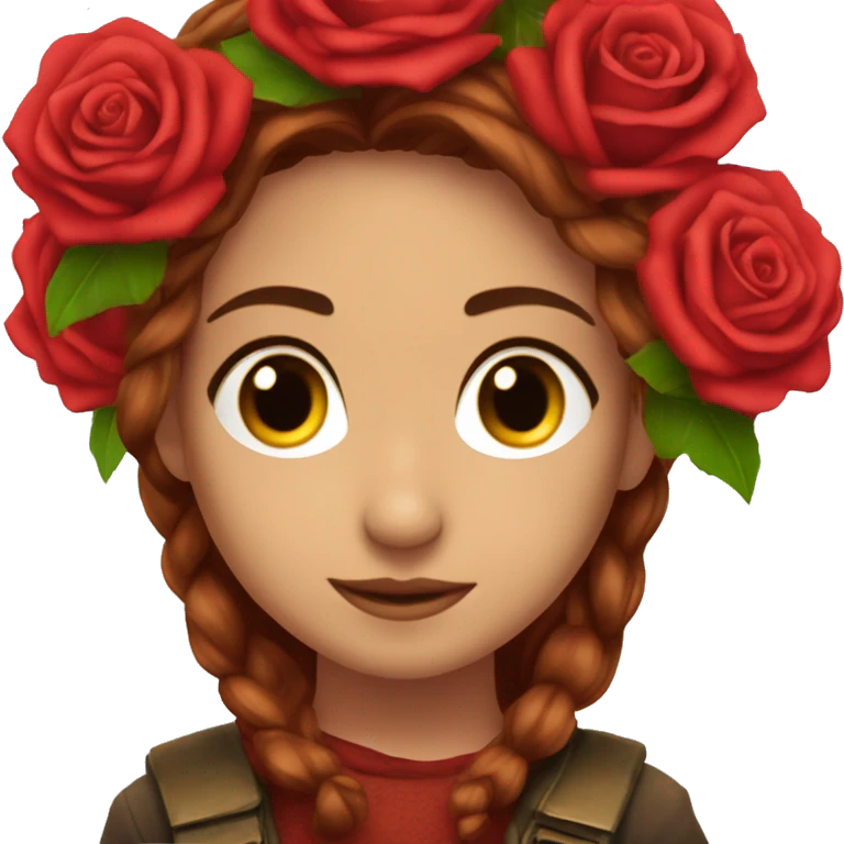 Ramo de rosas rojas emoji
