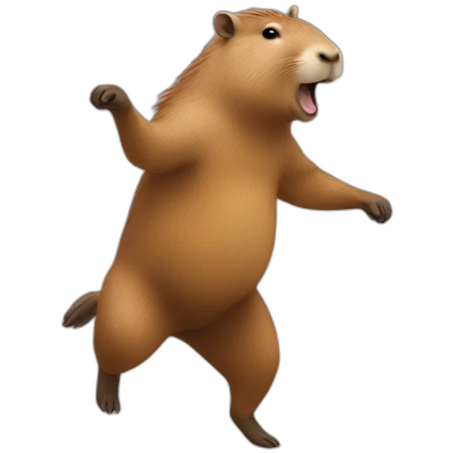 Dancing capybara emoji