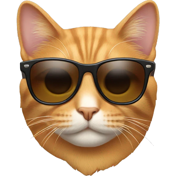 Cat with sunglasses emoji