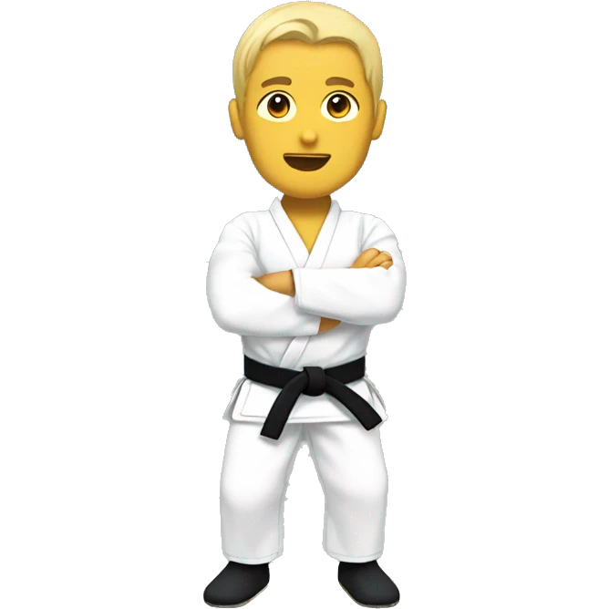 White belt jujitsu emoji