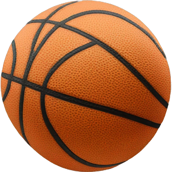 A live basketball emoji