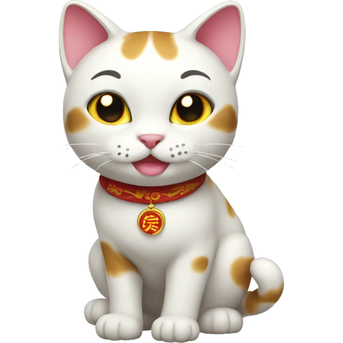 lucky cat  emoji