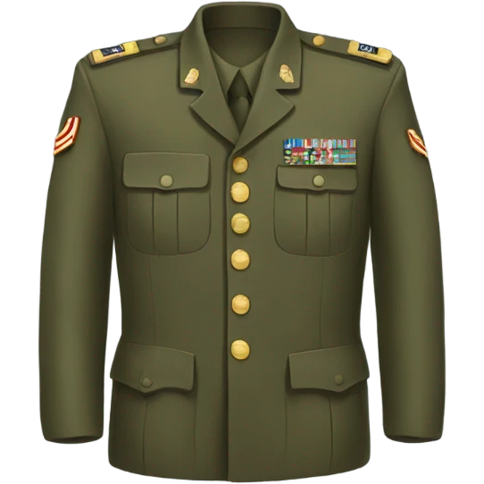 military uniform emoji