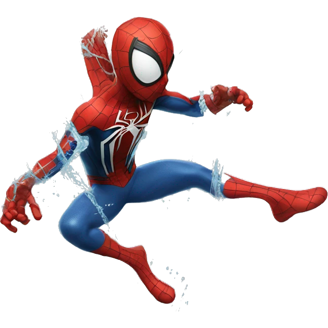 Spider man in water emoji