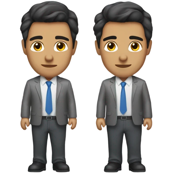 Businnes man brunette emoji