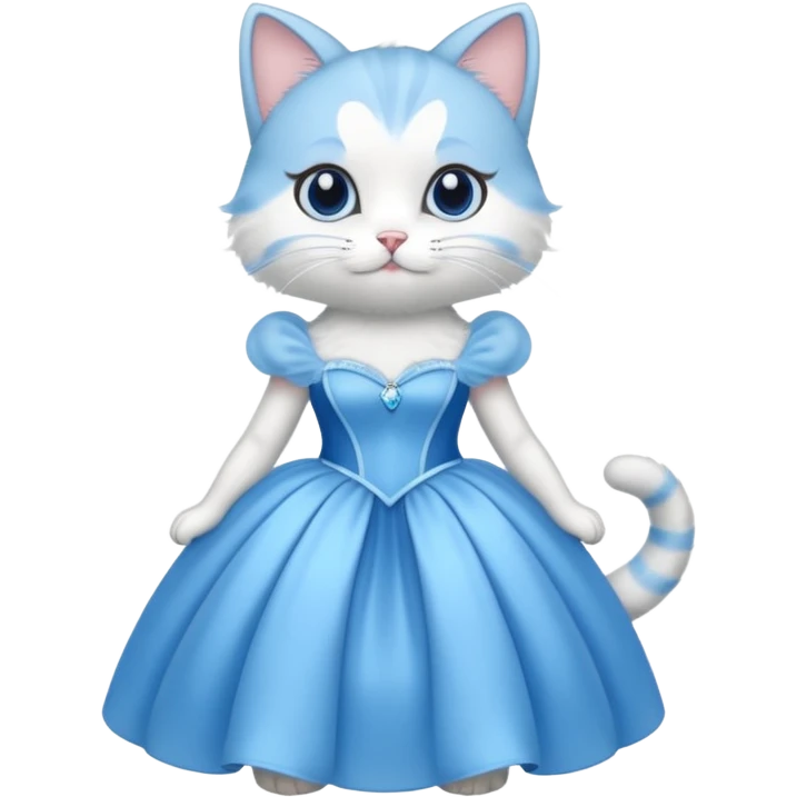 گربه با لباس سیندرلا emoji