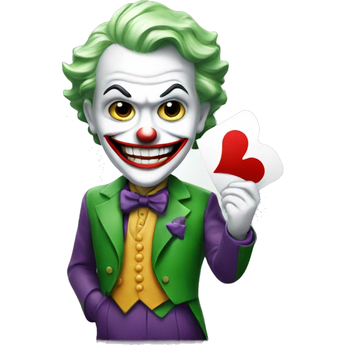 Joker with card emoji