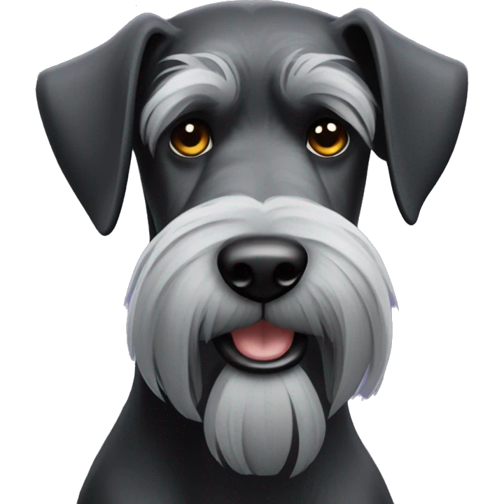 Croped giant schnauzer emoji