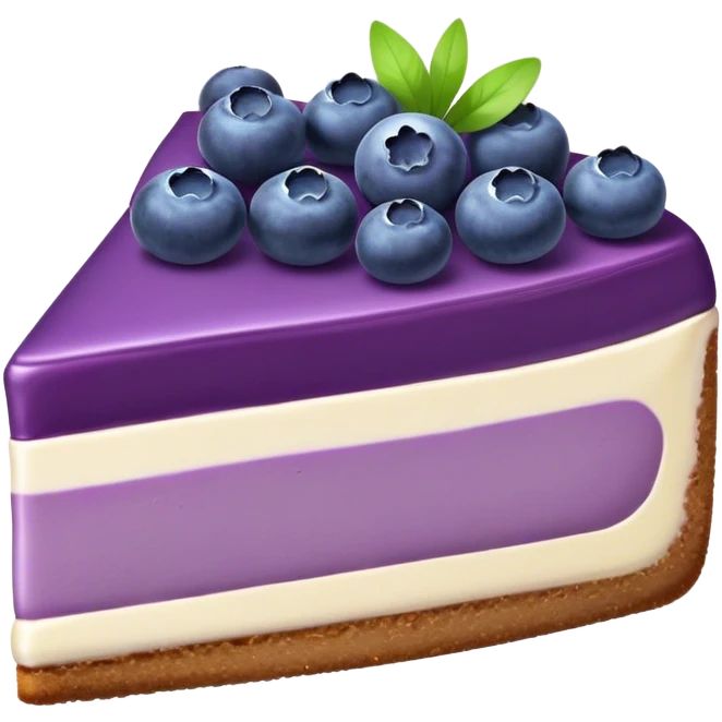 Purple cheesecake blueberry emoji