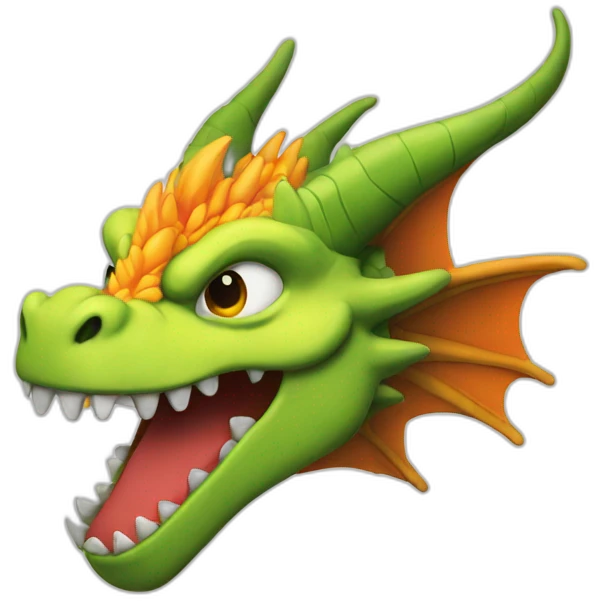 Dragon qui fume emoji