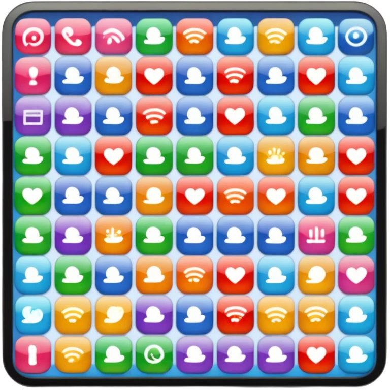 A grid of photos and videos emoji