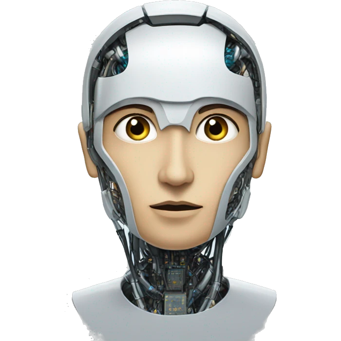 A futuristic emoji depicting artificial intelligence  emoji