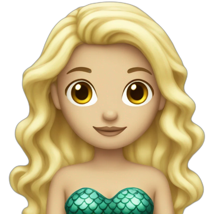 Blondie mermaid emoji