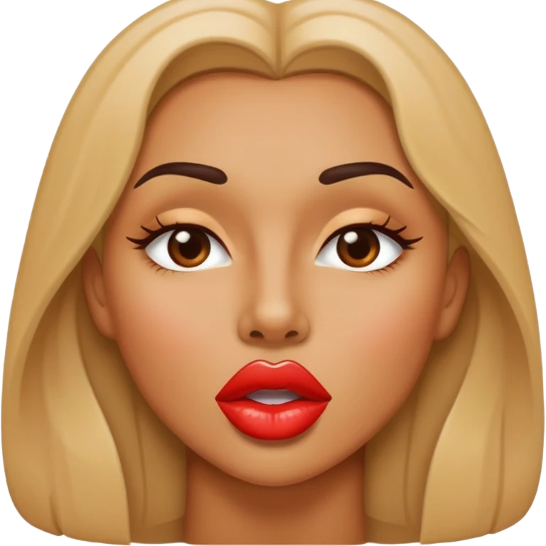 woman kiss lips emoji