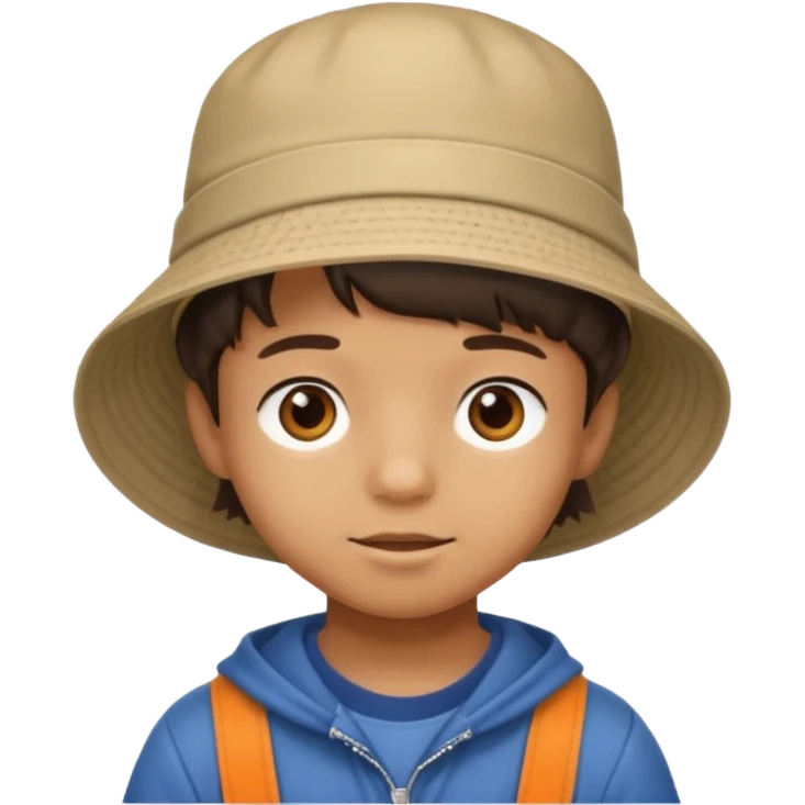 bucket hat kid emoji