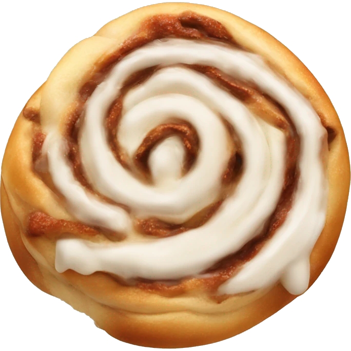really creamy gooey good looking cinnamon roll emoji