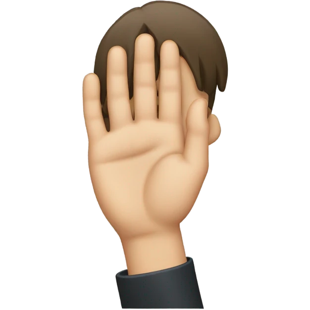 Face palm  emoji