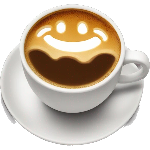 Coffee art emoji