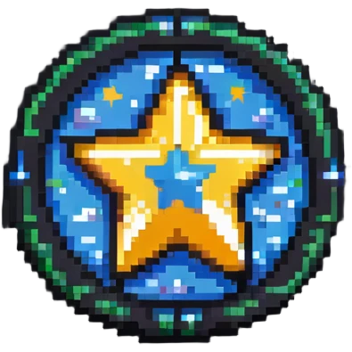 Moderator badge with star, admin logo emoji