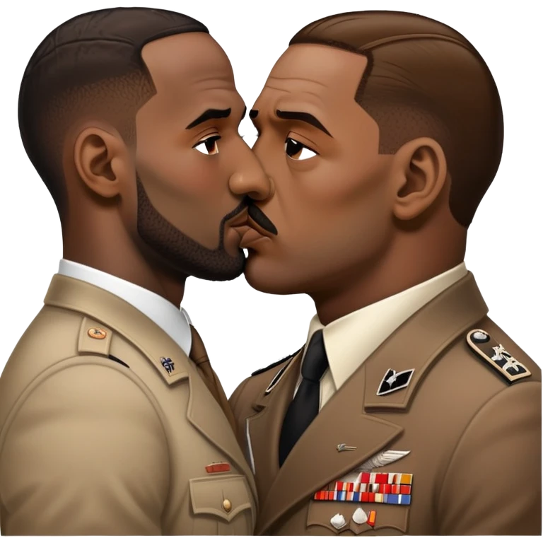 LeBron James kissing Adolf Hitler  emoji