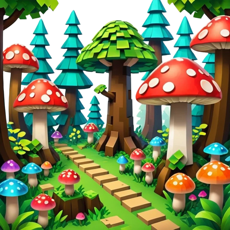 minecraft tematikos magic forest emoji