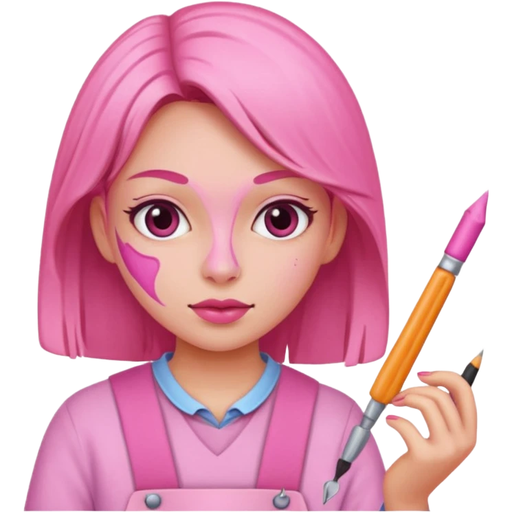pink craft girl  emoji