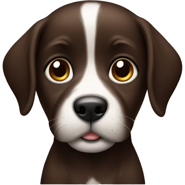 dark brown puppy emoji