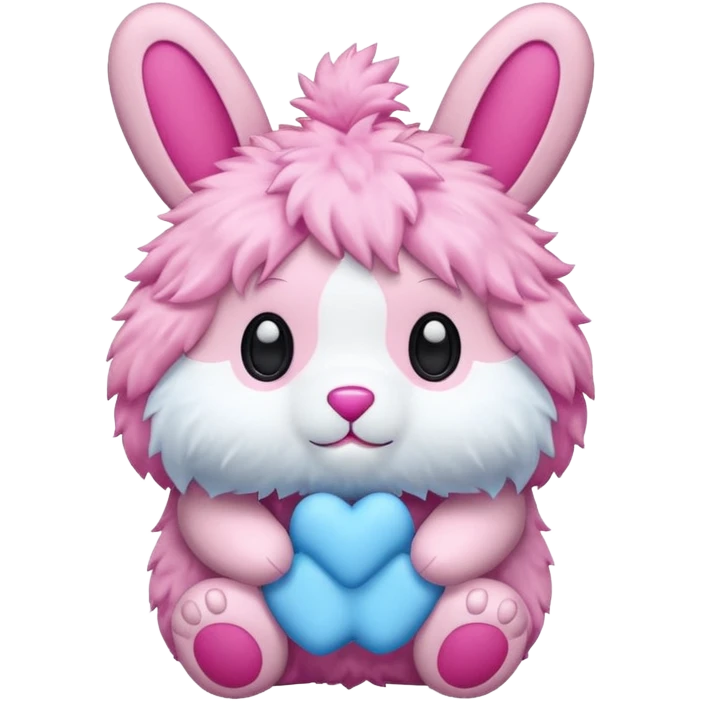 Labubu toy, simple and cute emoji