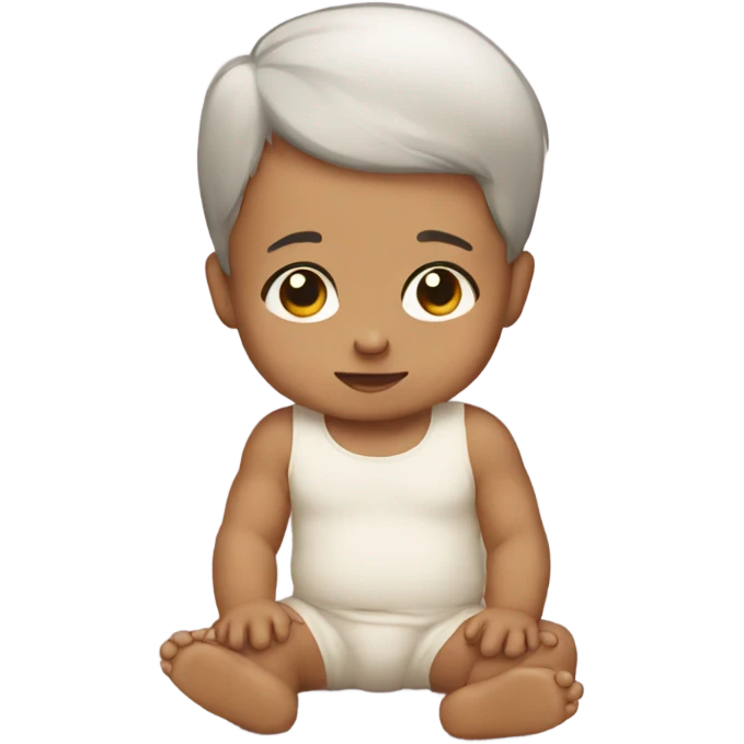 a cute baby emoji