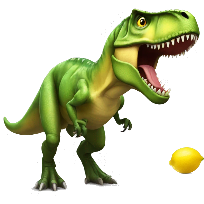 t-rex-eat-lemon emoji