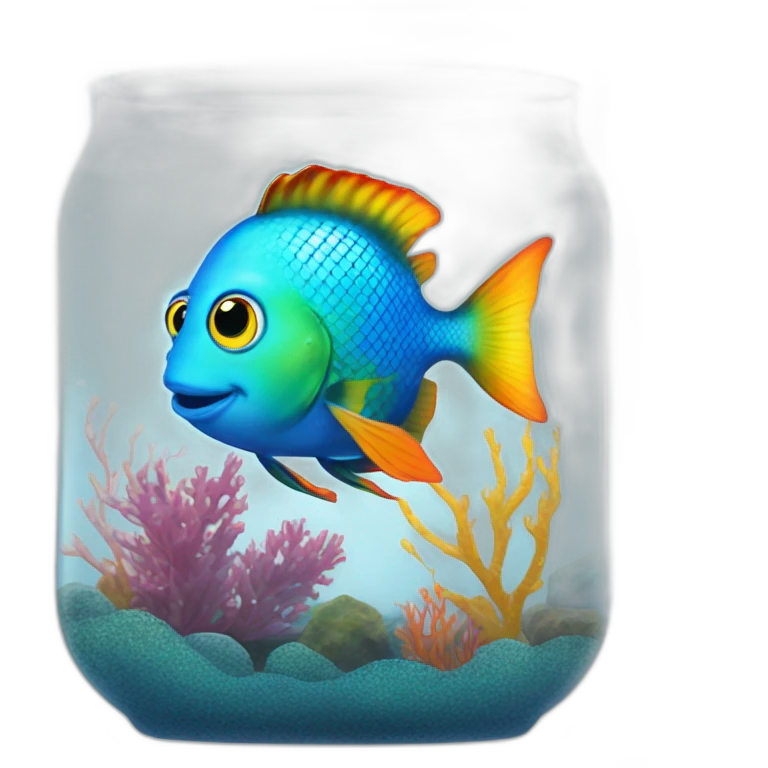 Jonathan Toews as rainbow fish inside an aquarium emoji