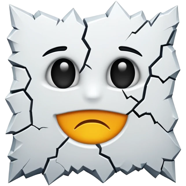 crack in the white wall emoji