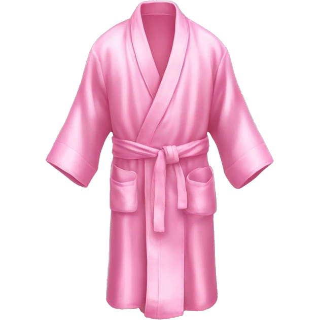 baby pink silk robe emoji