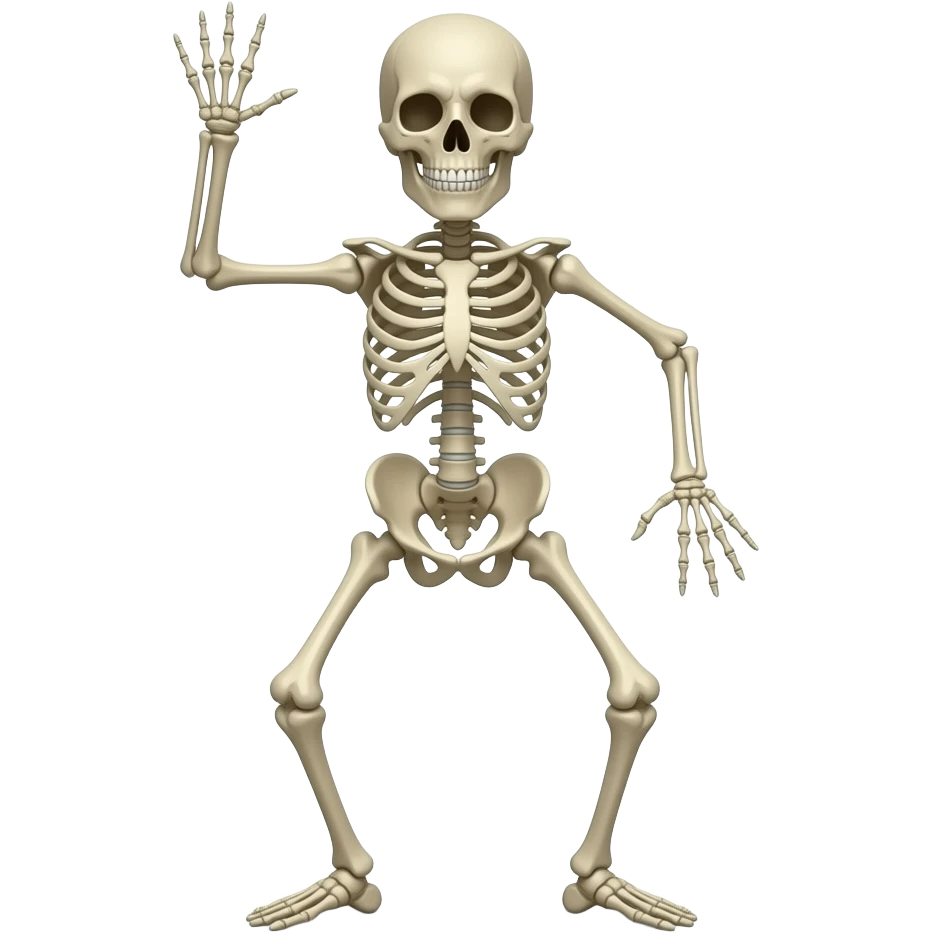 Dancing skeleton emoji