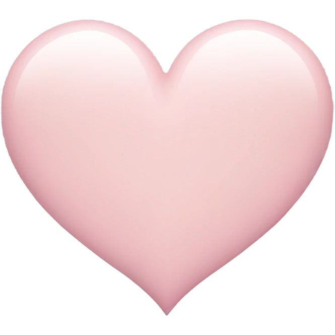 pastel pink heart emoji