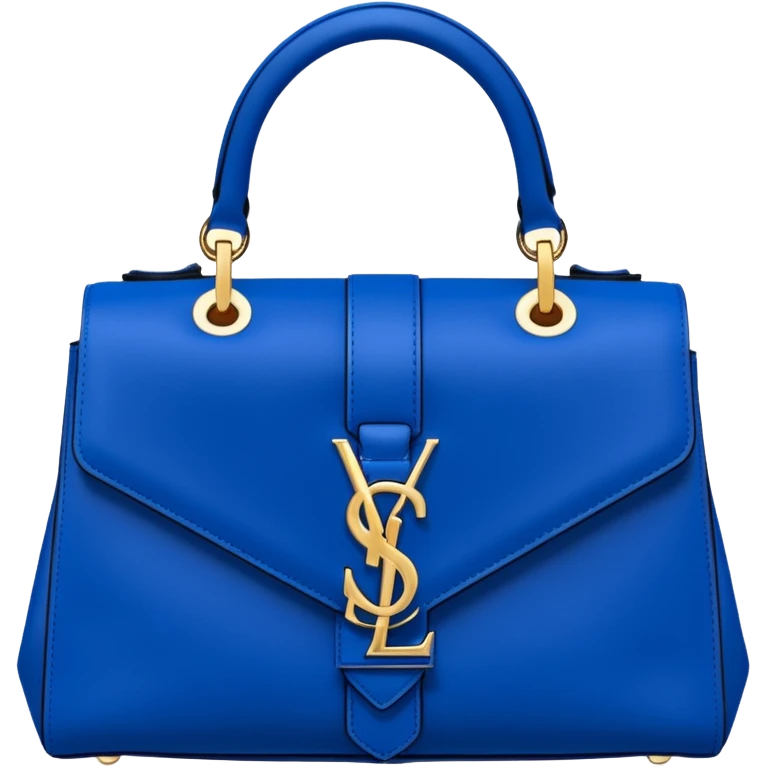 Rose ysl design blue hand bag  emoji