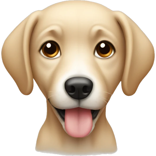 beige cute dog  emoji
