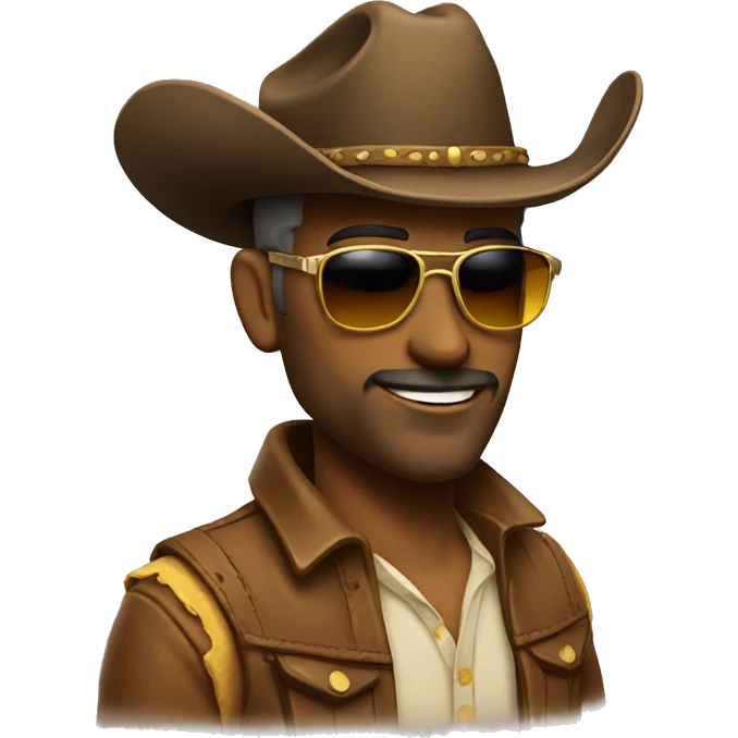 cowboy sunglasses smug emoji