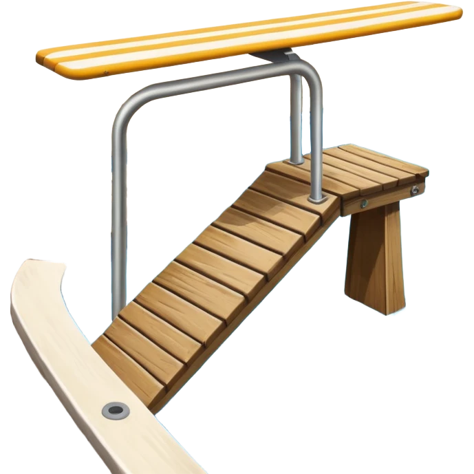 Diving board like found at a pool emoji