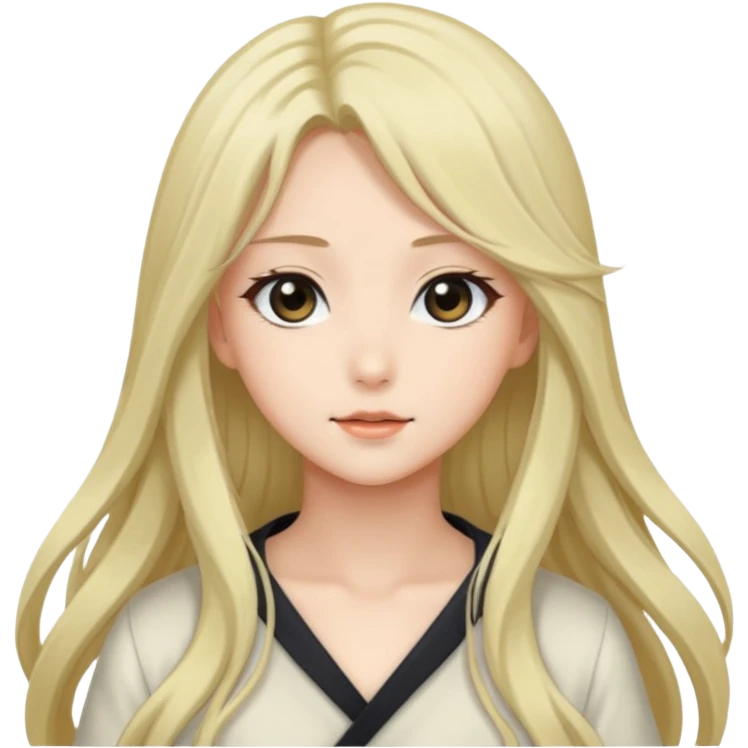 beautiful gorgeous anime lady-with- emoji