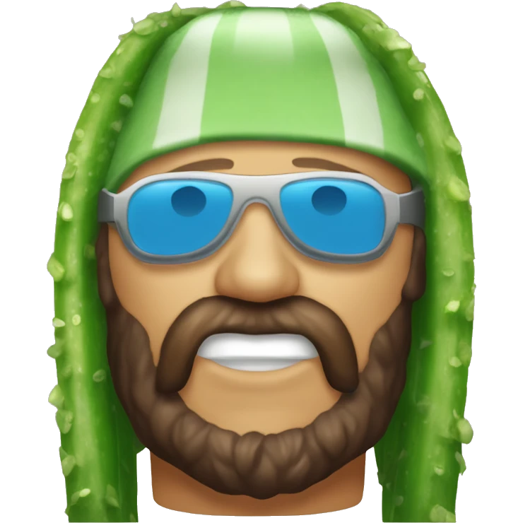 macho man randy savage as cucumber emoji